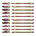 Schneider Pen Line-Up Fineliner Pens with Case, 4 Colors Per Pack, 10PK 190009